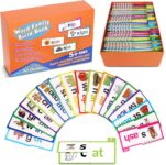 30PCS Read and Rhyme Flip Books, Interesting Word Family Flip Books, Phonics Flash Cards, Sight Words Flash Cards Kindergarten, Read and Rhyme Flip Activity Book