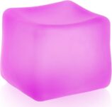 MUYMUT Sensory Stress Cube High-Density Gel Filled Squishy Toy with Matte Texture for Kids & Adults Stress Relief Fidget Autism Supportive 1-Pack in Purple