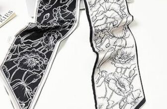 Saiusloa Purse Scarf For Handbags Head Scarves For Women’s Hair Bags Scarfs Long Skinny Scarves Fashion Silky
