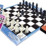No Stress Chess by Winning Moves Games USA, Celebrating 20 Years as The Chess Teaching Game Using Innovative Action Cards, for 2 Players, Ages 7+ (1091)