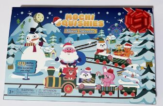 Mochi Squishies Advent Calendar 2025 Kawaii Christmas Countdown with 24pcs Cute Animal Toys for Kids Xmas Party Favors Girls Boys Gift