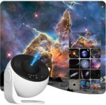 Rusoso Galaxy Projector 13-in-1 HD Planetarium Star Projector with 12 Film Discs 360° Rotation Auto-off Timer for Bedroom Party Game Rooms