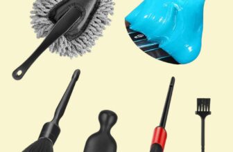 Car Interior Duster Detail Brush Cleaning Gel Kit, Soft Dash Vent Dusting Slime Putty Detailing Brushes Accessories Essentials Supplies Tools for Auto,Truck,SUV,RV