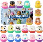 JOYIN 20 Pcs Kawaii Animal Party Favors for Kids Slow Rising Toys Stress Relief Toys for Birthday Party Gifts Goodie Bag Stuffers Pinata Stuffers Easter Egg Stuffer