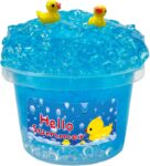 Charming Blue Crunchy Fishbowl Bead Slime Super Soft Non-Sticky Cool Touch Texture Great for Kids Birthday Gifts Party Favors Christmas Stocking Stuffers Foil Material