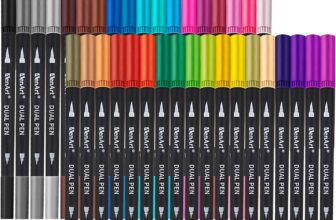 Dual Markers Brush Pens Stocking Stuffers, 36 Art Markers Christmas Gifts for Teens, Double Tip Colored Pen for Adult Coloring Books Art Suppliers