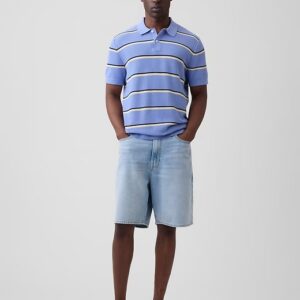 Stripe Sweater Polo Shirt