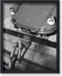 Poster Master Woman Classic Car Poster – Sexy Mechanic Print – Girly Car Enthusiast Art – Black and White Photography – Great Garage or Bedroom Decor – 8×10 UNFRAMED Wall Decor
