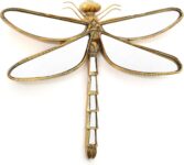 Decorative Bug and Dragonfly Mirrors – Gold Resin and Glass Wall Decor, Perfect for Victorian and European Themed Homes