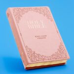 KJV Holy Bible Giant Print Full-size Faux Leather Red Letter Edition with Thumb Index & Ribbon Marker King James Version Pink KJV Full Size GP Editions