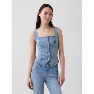 Denim Corset Top