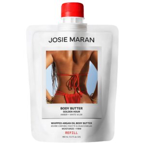 Golden Hour (Amber, White Musk) – Whipped Argan Oil Refillable Firming Body Butter