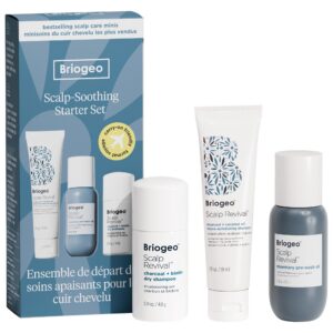 Briogeo – Scalp Revival™ Moisture + Detox + Refresh Minis Kit for Dry, Flaky Scalp