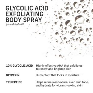 CYKLAR – Glycolic Acid Exfoliating Body Spray for Smooth, Even Skin