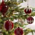 Sattiyrch Knit Christmas Tree Skirt,Luxury Cable Knitted Thick Rustic Xmas Tree Decoration