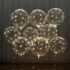 Light Up LED Balloons 18 Packs Party Balloon Cell Battery Included Inflated Size 22 Inches 3 Modes Flashing String Lights Clear Balloon for Birthday Wedding Decorations Warm White