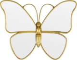 Decorative Butterfly Wall Mirror with Gold Plastic Frame (14.5×11.8inch)