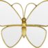 17 Pieces 3D Acrylic Mirror Wall Decor Stickers Butterfly Mirror Wall Stickers DIY Removable Butterfly Decals for Home Living Room Bedroom (Silver)