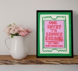 EVPYXFUT Funny Bathroom wall art Aesthetics art Poster One Entry to Shower Karaoke Print Canvas Cartoon Paintings Trendy Green Cute Pictures Wall Decor For Home dorm apartment Unframed