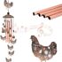 Butterfly Decorative Mobiles Gifts, Solar Butterfly Wind Chimes, Gifts for Mom, Women, Grandma, Garden Courtyard Lawn Decor, Thanksgiving Gift