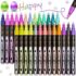 Sharpie S-Gel Pens, Fine Point (0.5mm), Black Ink, 12 count – Ideal for Writing, Journaling, Drawing, Coloring, Note-Taking, College Supplies