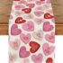 2 Pack Valentine’s Day Wreath Bows – Brown Red Pink Love Hearts Burlap Bows for Wreaths