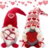 Super Holiday Christmas Decorations 2PCS Artificial Green Plant Wreaths with Velvet Bow Ball Berry for Winter Home Indoor Outdoor Wall Decor Burgundy