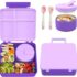 MineSign Divided Snack Box with Lids Stackable Food Serving Tray for Fruit Veggie ABS Plastic Fridge Storage Container for Pantry Freezer Clear Meal Prep Candy Nuts Spice Organizer