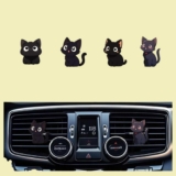 Cute Car Air Freshener Clips,Cute Black Cat Car Vent Clip,Car Vent Decoration Accessories,Auto Air Conditioner Clip,Automotive Interior Decoration Gifts for Men/Women