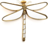 Decorative Bug and Dragonfly Mirrors – Gold Resin and Glass Wall Decor, Perfect for Victorian and European Themed Homes
