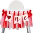 Liliful Large Valentine’s Day Tree Topper Bow Conversation Heart Valentine’s Candy Heart Tree Decoration 11.4”x19.6” for Wedding Wreath Wall Front Door Holiday Anniversary Home Decor